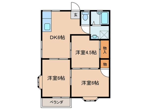 アゼリア Ⅲの物件間取画像